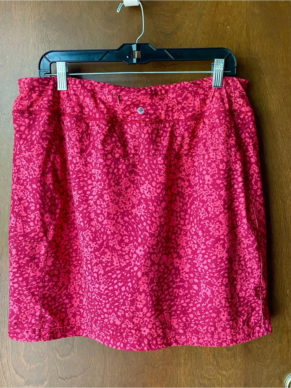 Jockey Red & Pink Floral Printed Skort Size XL, Zippered Pockets - Picture 2 of 12